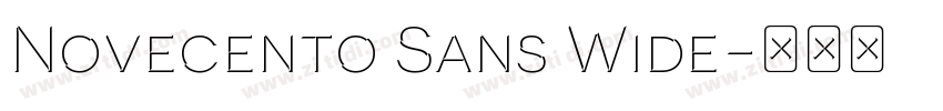 Novecento Sans Wide字体转换